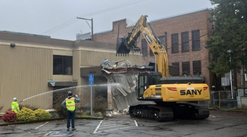 Wells Fargo Building Demolition Albany Oregon