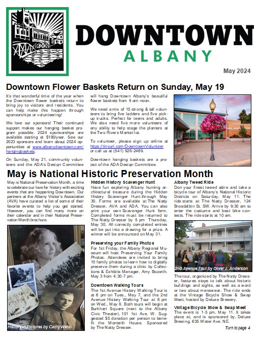 cover of a May 2024 newsletter