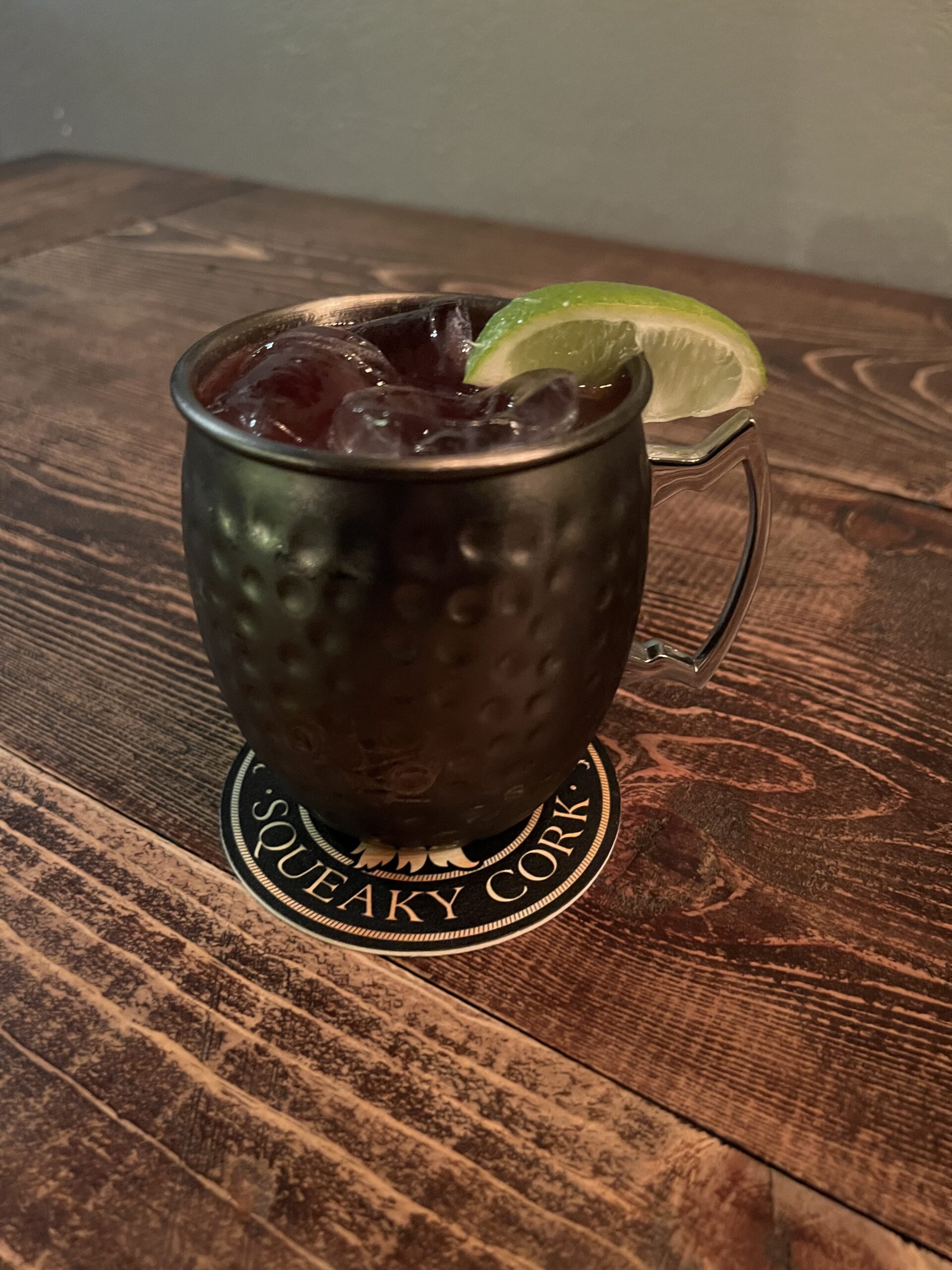 Squeaky Cork – Huckleberry Mocktail Mule